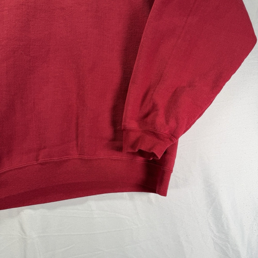 Vintage Russell Athletic Crewneck Sweatshirt Mens Large Red Thick Cotton Fleece - Picture 3 of 9